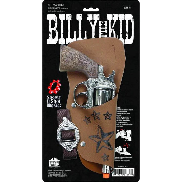 Billy the Kid Replica Revolver 8 Shot Ring Cap Gun Made in Spain