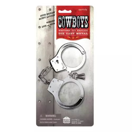 Handcuffs Replica, Die-Cast Metal, Real Working Lock and Keys