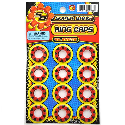 Super Bang 8 shot Ring Caps, 96-Shot Packs