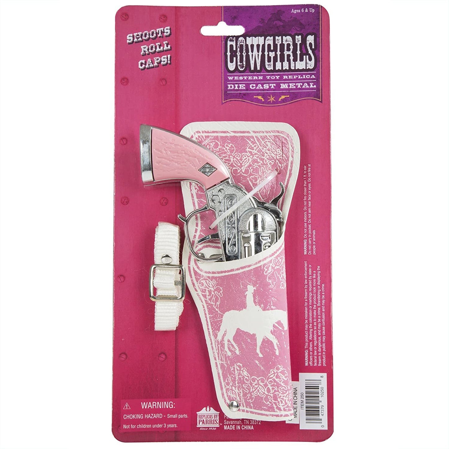 Western Girl Single Holster Set Toy cap gun