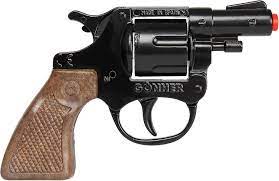 Gonher 357 Colt Detective Style 8-Shot Toy Cap Gun - Black 73/6