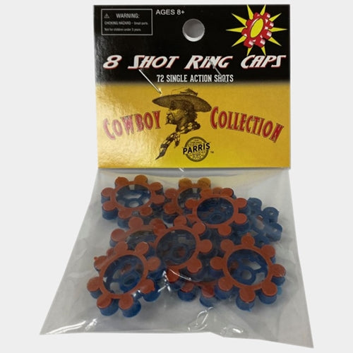 8 Shot Ring Caps pack of 72 caps each (THIS IS NOT 12 SHOTS RING CAPS).