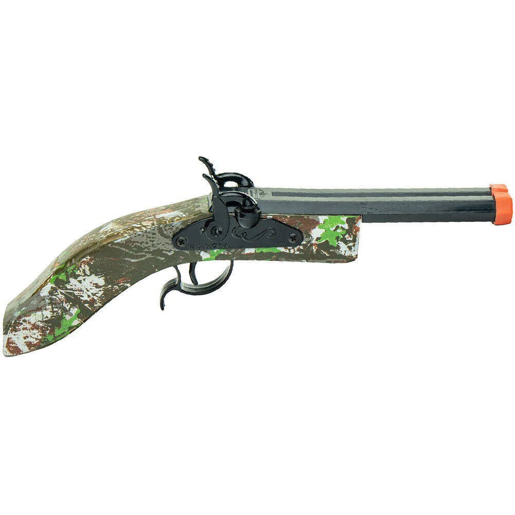 PARRIS TOYS Camo Hex Double Barrel Cap Gun Pistol