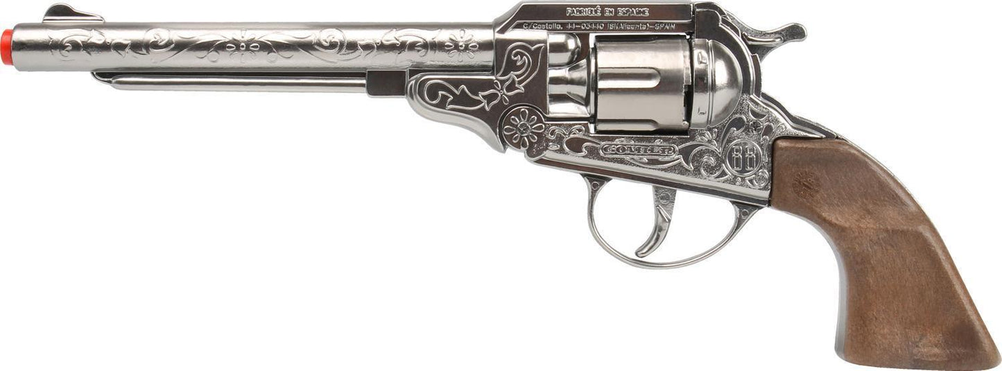 Gonher Cowboy Colt Style Revolver Pistol 8 shot Toy Cap Gun Made in Spain