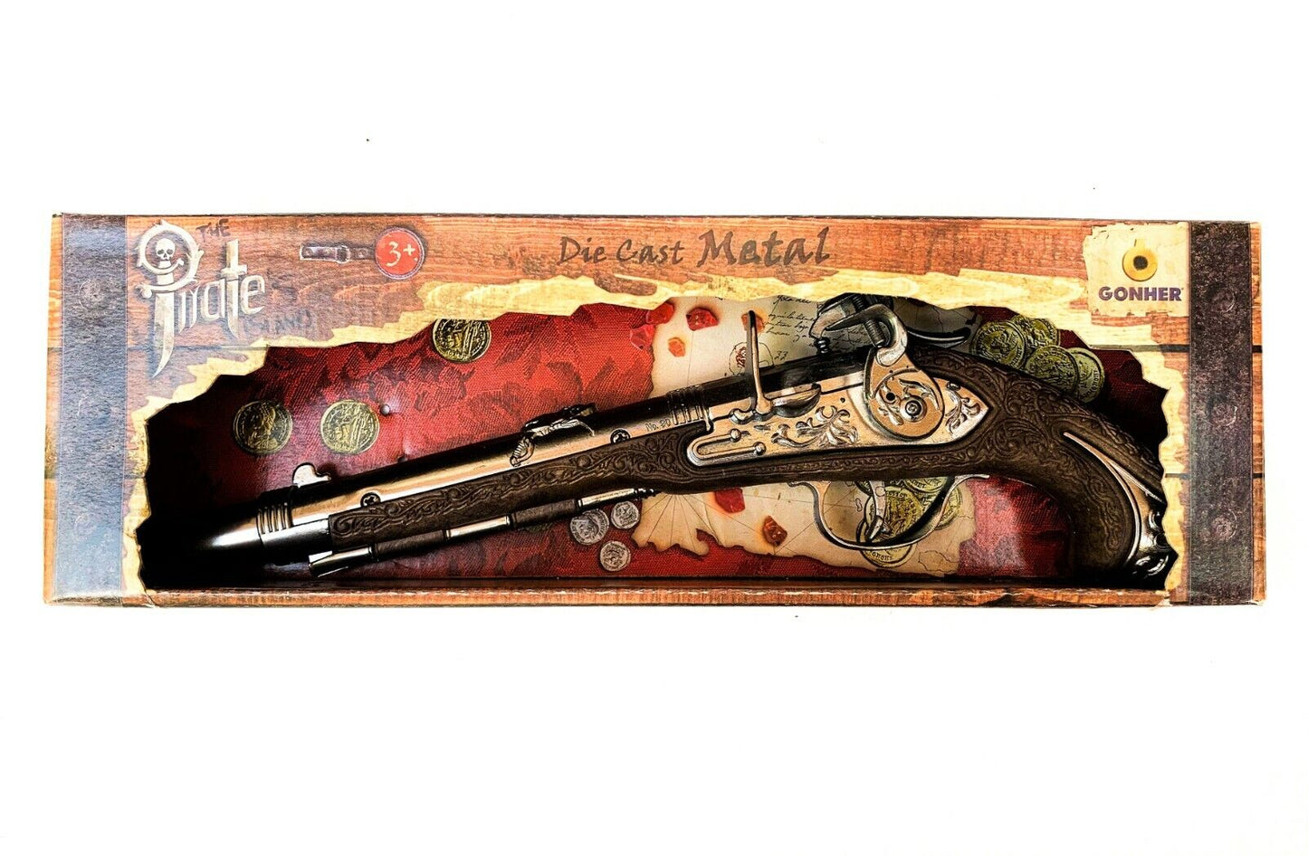 Gonher 17th Century Style Toy Pirate Dueling Flintlock Pistol