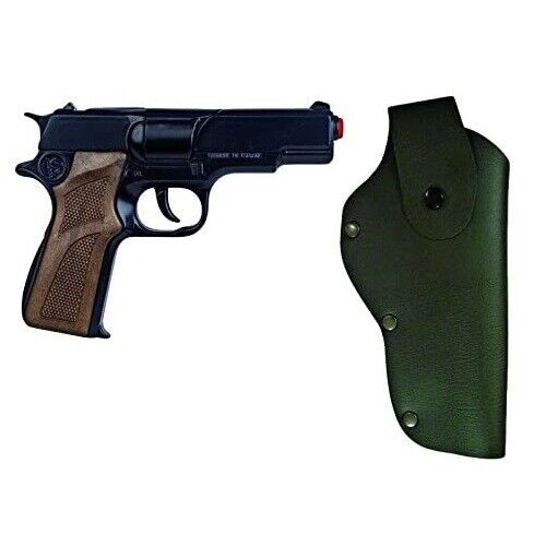 Gonher Army 1911 Style 8-Shot Toy Cap Gun & Holster Playset