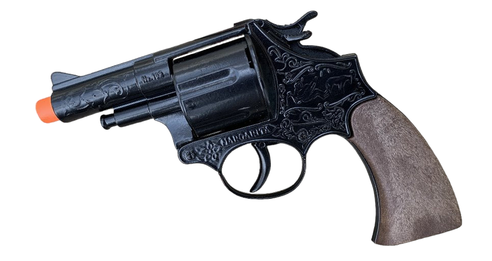 Gonher Colt Style 12 Shot Cap Gun Revolver in Black