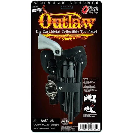 Parris Toys Outlaw Die Cast Metal Collectible Toy Pistol