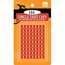 Single Shot Caps for Cap Gun Toys 144 shots Pack Parris Toys