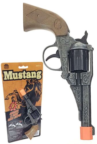 Mustang Metal Western Revolver 8 Shot Ring Cap Gun